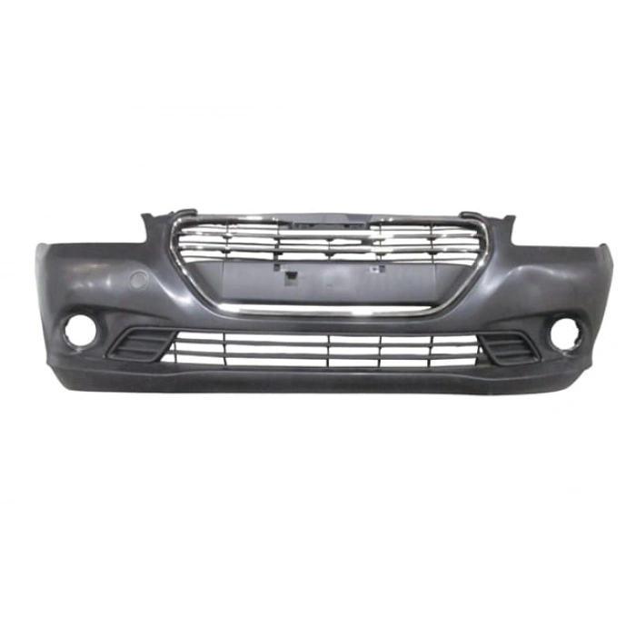 PEUGEOT 301- 13/16; ÖN TAMPON SİYAH (PANJURLU/SİS BRAKETLİ/NİKELAJ ÇITALI/ÇEKİ KAPAKLI)(TW)