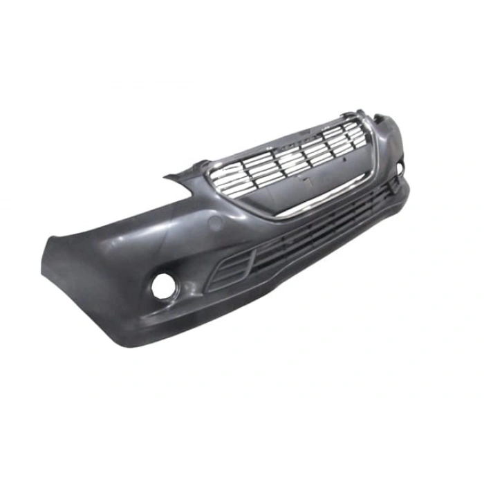 PEUGEOT 301- 13/16; ÖN TAMPON SİYAH (PANJURLU/SİS BRAKETLİ/NİKELAJ ÇITALI/ÇEKİ KAPAKLI)(TW)