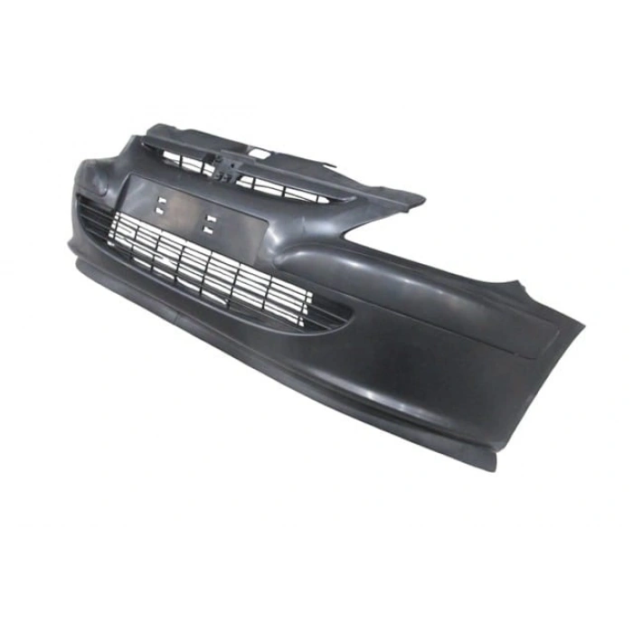 PEUGEOT 307- 01/05; ÖN TAMPON SİYAH/PANJURLU KOMPLE/ BANDLI/KARLIKLI/ÇEKİ KAPAKLI (TW)