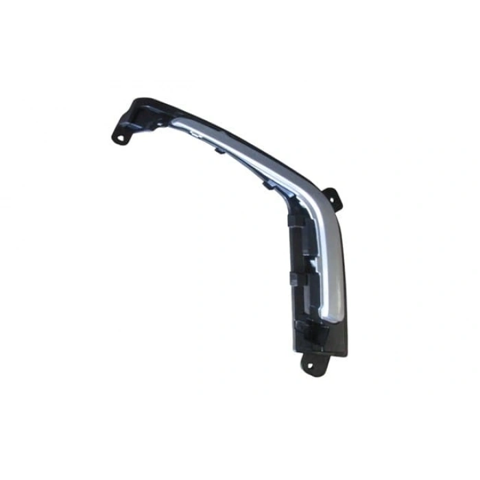 PEUGEOT 308- 11/13; SİS LAMBA ÇERÇEVESİ SAĞ SİYAH/ÇITASI GÜMÜŞ GRİ (LM)