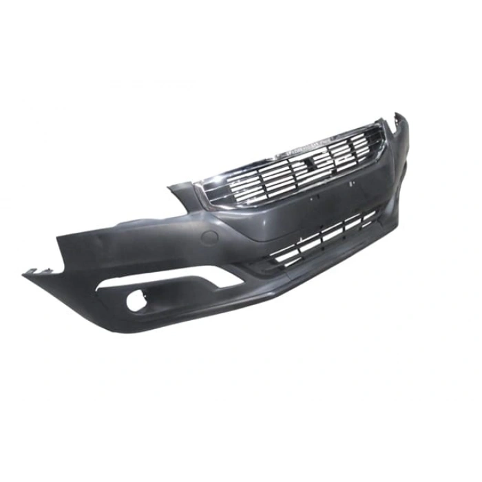 PEUGEOT 508- 14/17; ÖN TAMPON SİYAH PANJURLU KOMPLE/BRAKETLİ (TW)