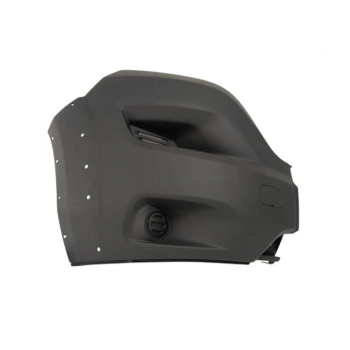 PEUGEOT BOXER- 14/24; ÖN TAMPON UCU SAĞ GRİ (SİS DELİKSİZ/ÇEKİ KAPAKLI)(DODİK DELİKLİ)