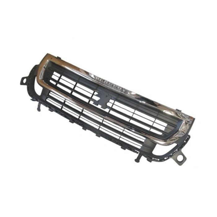 PEUGEOT PARTNER- TEPEE- 15/18; ÖN PANJUR SİYAH/NİKELAJ ÇERÇEVELİ KOMPLE (ÖN TAMPON ÜST)(TW)