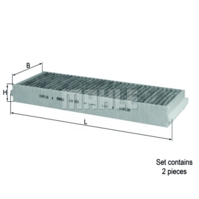 POLEN FILTRESI E1944LC-2 (ÇIFTLI)KARBONLU A6 BM 05-11