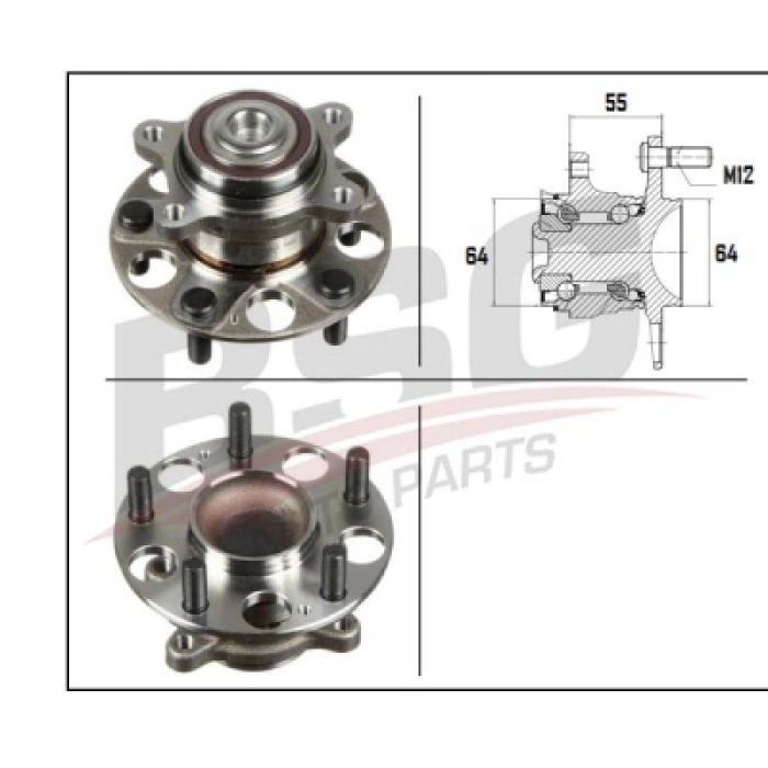 PORYA ARKA RULMANLI : ABS`LI CIVIC (FD) 1.6 06-11