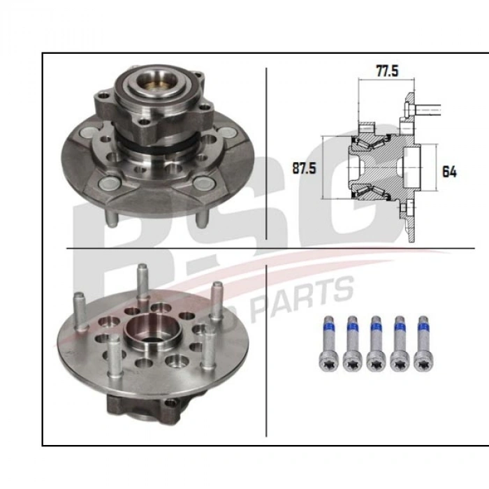 PORYA ÖN 5 BIJON ARKADAN ÇEKER PORYALI TEK TEKER RULMANLI TRANSIT V-363 BM 14-