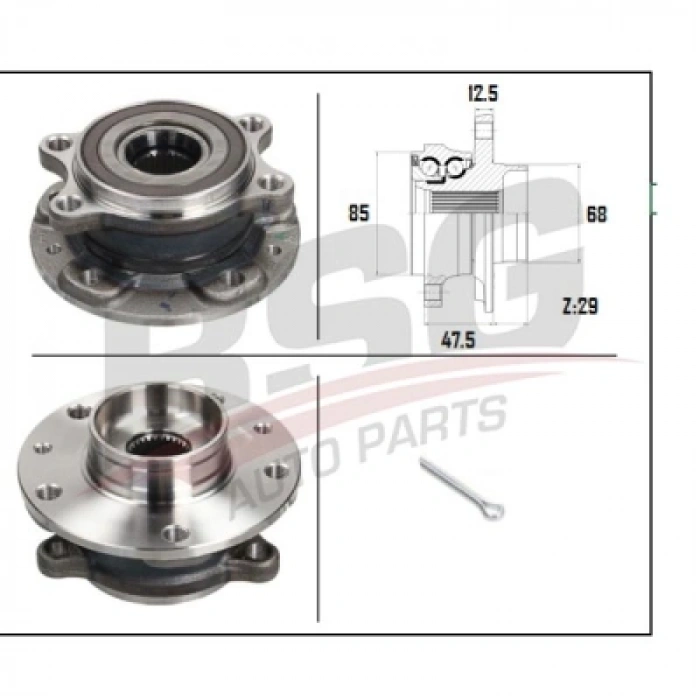 PORYA ÖN RULMANLI QASHQAI (J11) 1.2 DIGT:1.5 DCI:1.6 DCI 14-
