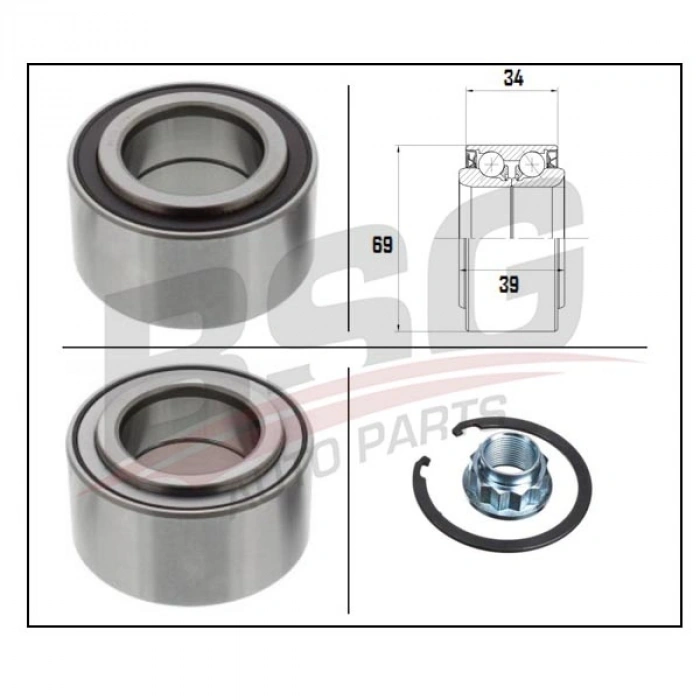 PORYA RULMANI ÖN BILYA C1/107/AYGO B.M 05-