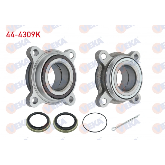 PORYA SOL-SAG ON RULMANLI TOYOTA HI-LUX VIGO (TGN1_, GGN2_, GGN1_, KUN2_, KUN1_) 2.5 D 4X4 4 BIJON KIT MANYETIK ABS HALKALI 2005-2011