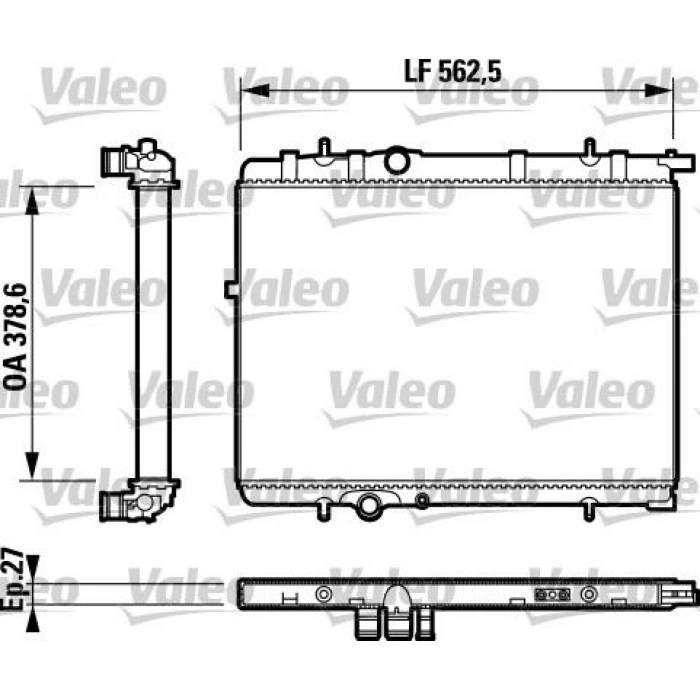 RADYATÖR 206 1.4 1.6 KLİMALI E.NO 732306