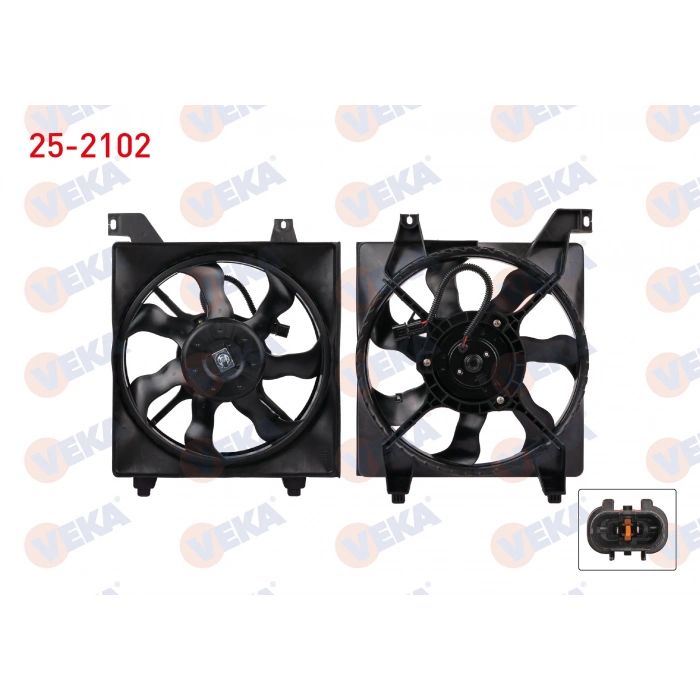 RADYATÖR FANI OEM HANON KOMPLE ACCENT ERA 1,4-1,6 BENZIN 2006-