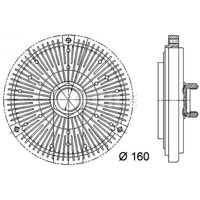 RADYATÖR FANI TERMİK. E46-E65-E66-E53. M57-M57N-M47-M47N-N67-N67N.