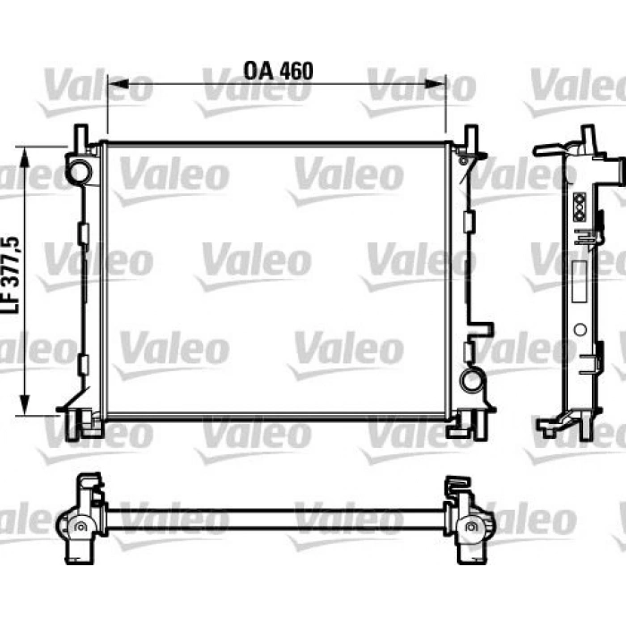RADYATÖR FOCUS 1.4 16V 1.8 16V 98 AC MEK 610×377.5x34 732735-232732