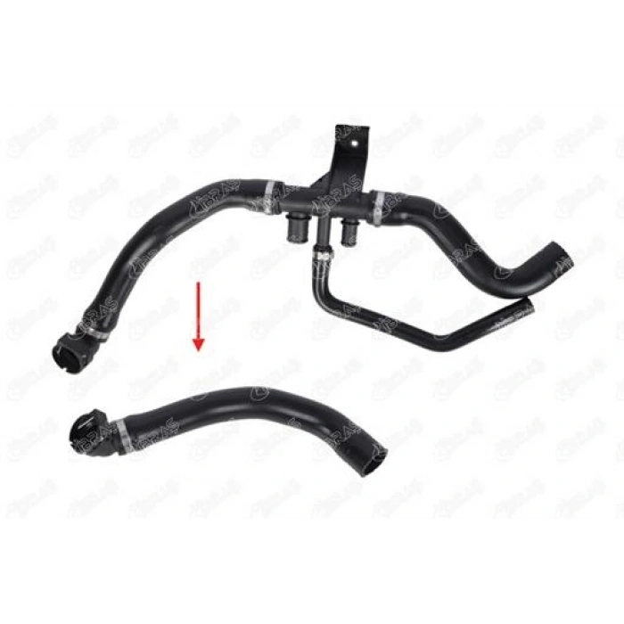 RADYATÖR HORTUMU ALT PLASTIK PARÇA HARIÇ ( SOL TARAF ) DUCATO III BOXER III JUMPER III 2,2 MJET 06-