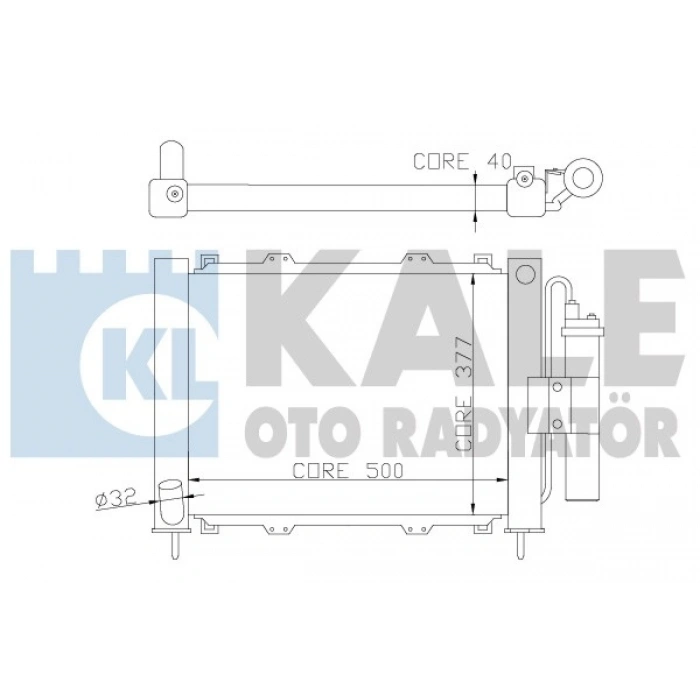 RADYATÖR KOMPLE (MODÜL RAD+CON) KONDENSER/BRAZING (AL/AL)/509X382X38 KANGO 1,5-1,9 03-