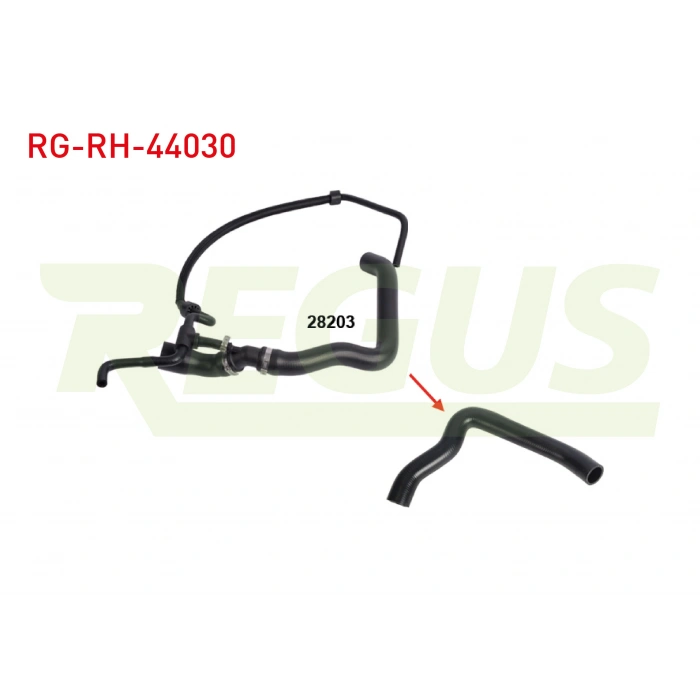 RADYATOR UST HORTUMU VOLKSWAGEN LT 28-35 II (2DB,2DE,2DK) 2.5 TDI 1996-2006