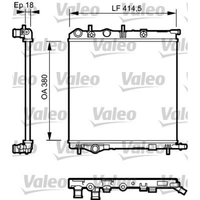 RADYATÖR 306 9301 XSARA 9700 AC MEK 610×377.5x23