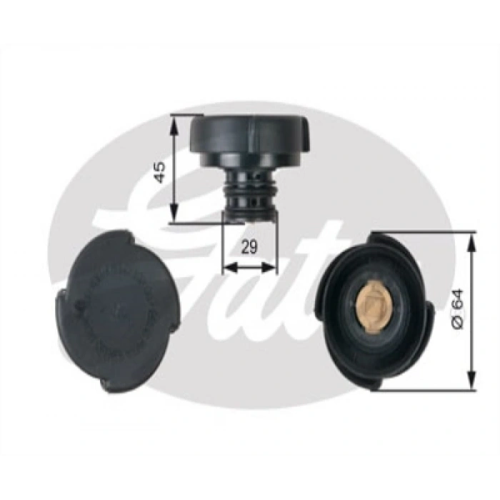 RADYATÖR YEDEK SU DEPO KAPAGI 2 64 LÜK E30-E32-E34-E36-E38-E39-E46-F06-F07-F10-F11-F12-F13-E65-E66-F01-F02-X3 E83 -X3 E83 LCI-X5 E53-Z4 E85-Z4 E86 LAND ROVER RANGE ROVER III BM 86-17
