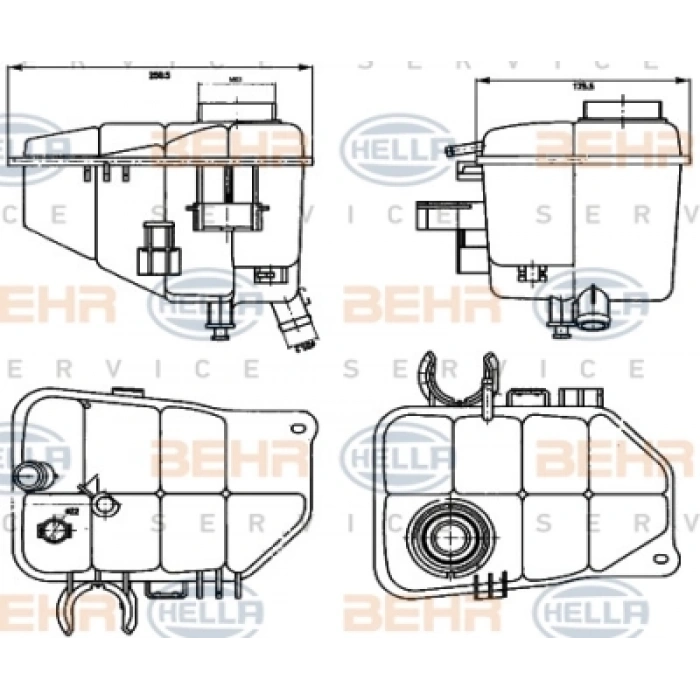 RADYATÖR YEDEK SU DEPOSU 203-209 BM 00-07