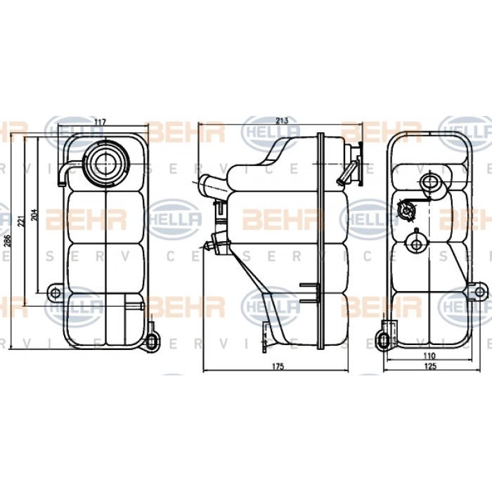 RADYATÖR YEDEK SU DEPOSU W202 BM 94-00