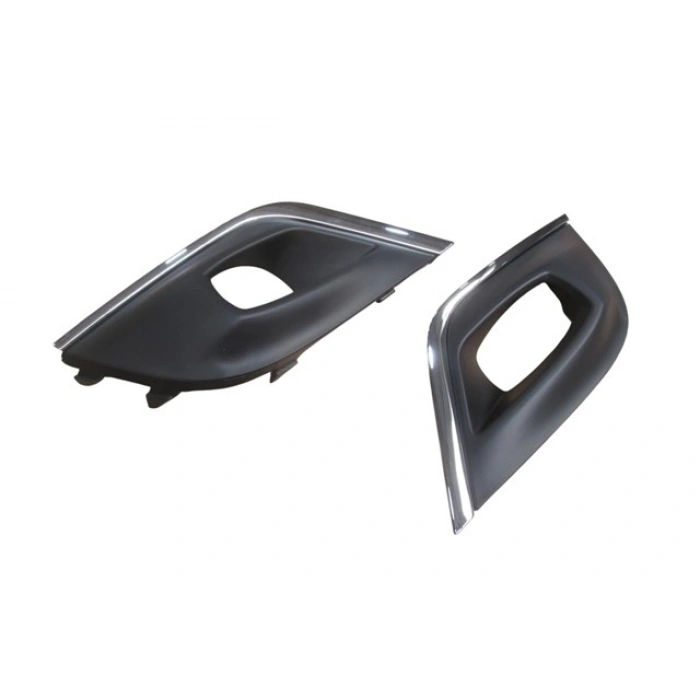 RENAULT CLIO- 4- HB- 16/20; SİS LAMBA KAPAĞI SİS DELİKLİ SAĞ/SOL SET (2PARÇA SİYAH/NİKELAJ ÇITALI(TW