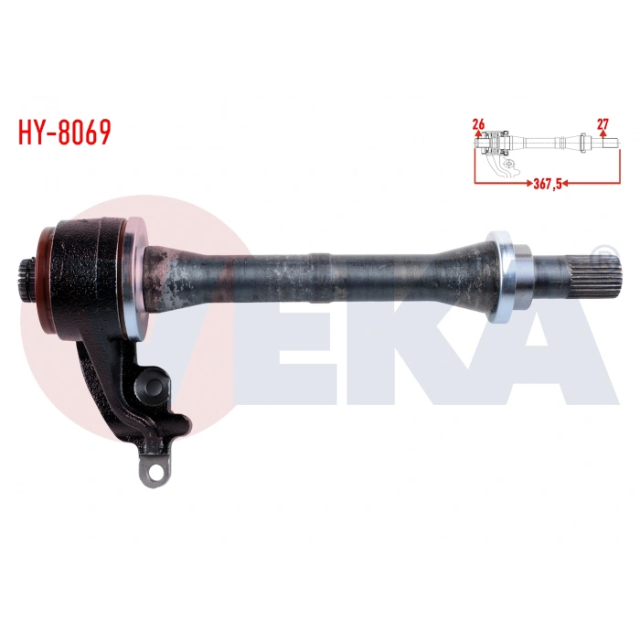 SAG AKS ILAVE MIL HYUNDAI ACCENT ERA 1.5 CRDI A-T/M-T 367,50 mm 2006-2012