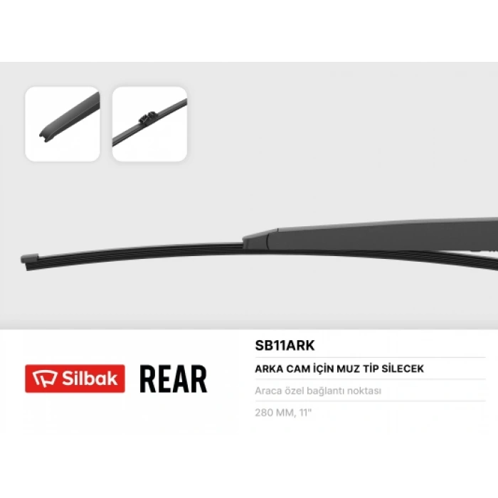 SILECEK SÜPÜRGESI ARKA 280 MM FIESTA 17-/KUGA 13- BM 13-