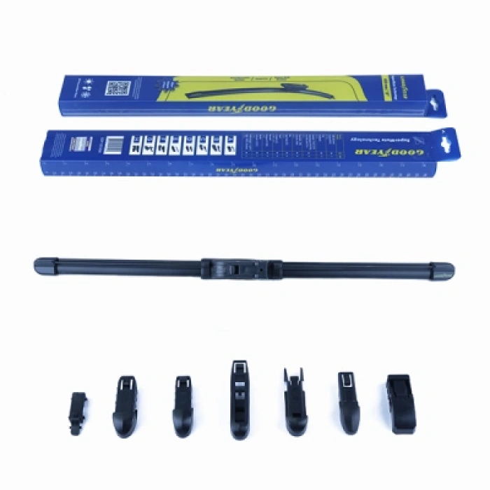 SILECEK SÜPÜRGESI ÖN 450MM (ADET) MUZ TIPI UNIVERSAL 8 APARATLI GUILETTA-A3-F33-C5-DUSTER-BRAVO-CIVIC-I30-CEE`D-DELTA-GLB-CLASS-COOPER-ASTRA H-3 BM BM