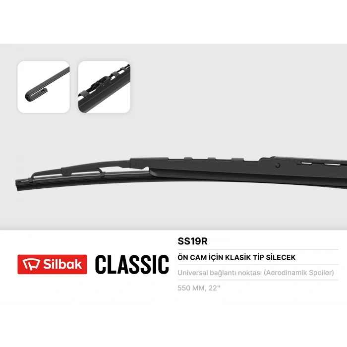 SILECEK SÜPÜRGESI ÖN ( 550 MM ) RÜZGARLIKLI (ADET) TRANSIT M15 BM 93-