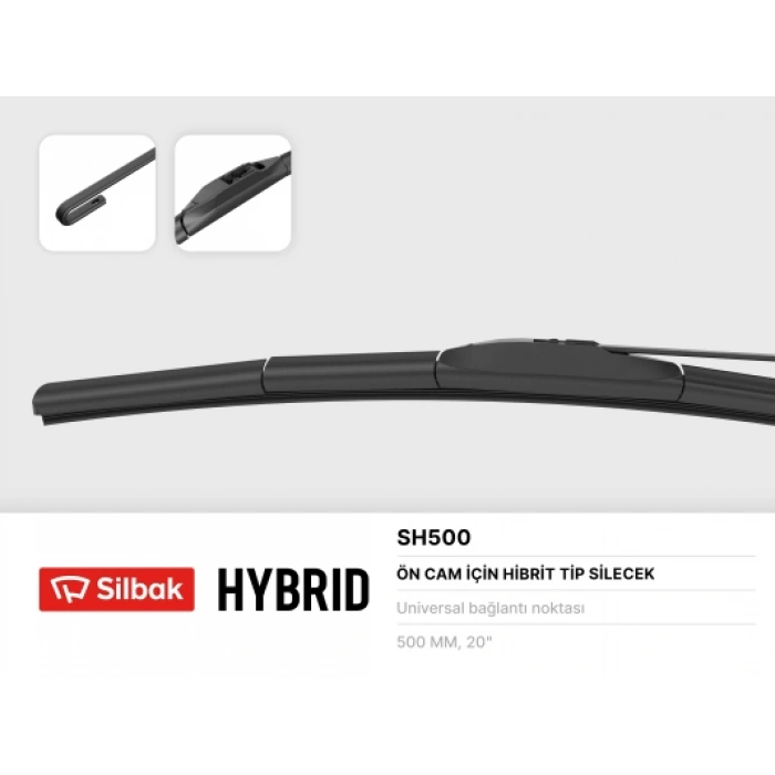 SILECEK SÜPÜRGESI ÖN SOL HYBRID TIP : 500 MM COROLLA (E10, E11) 1.3:1.4:1.6 93-01