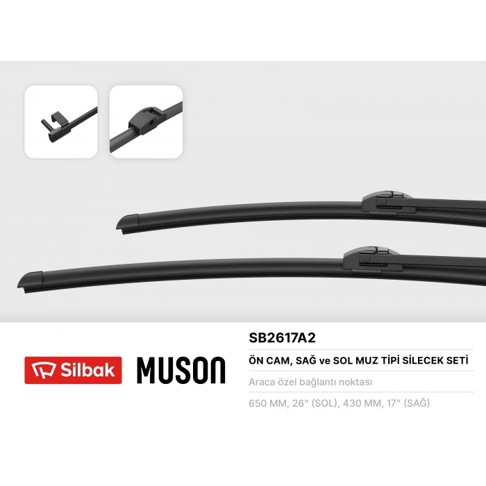 SILECEK SÜPÜRGESI ÖN TAKIM 650 / 430 MM 6F12-F13 BM 10-16