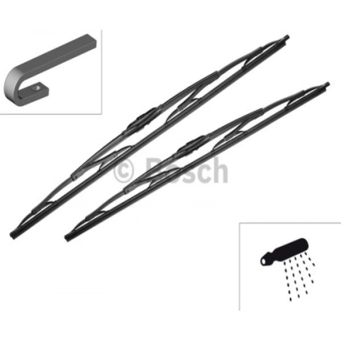 SILECEK SÜPÜRGESI ÖN TAKIM 650 / 550 MM W638 BM 98-03