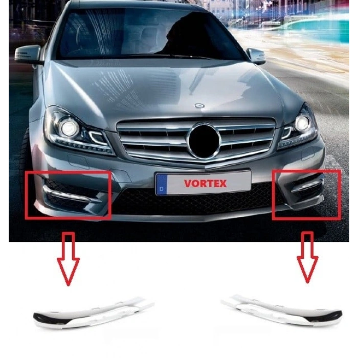 SİS FAR KAPAK NİKELAJI SAĞ ( AMG ) W204 2011-