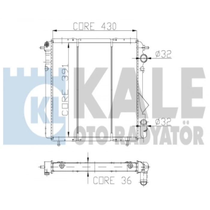 SU RADYATÖRÜ 1 SIRA ALB RENAULT 19 1,4 CC-1,6 94-