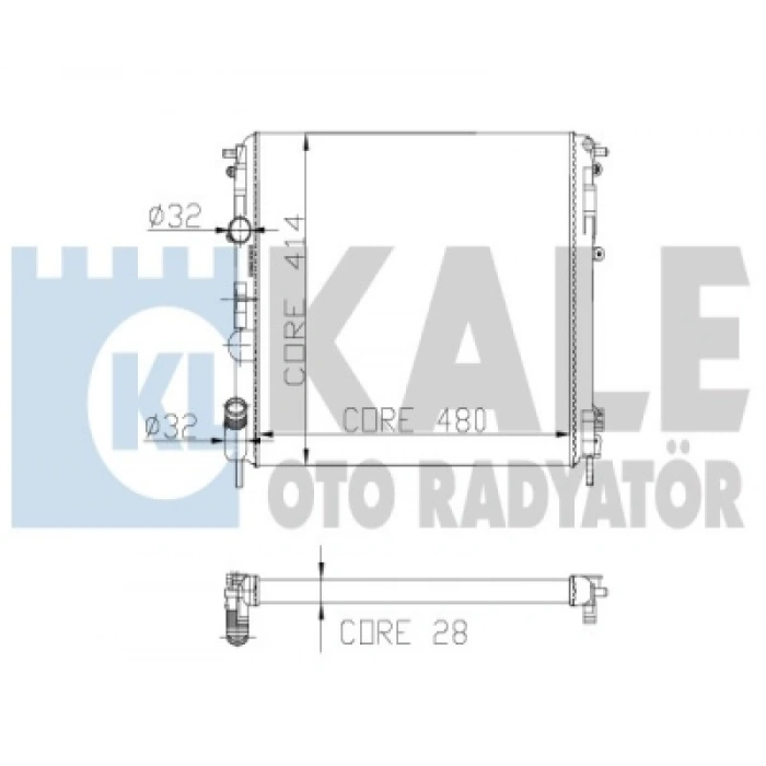 SU RADYATÖRÜ 1 SIRA ALB SI CLIO II 1,9 98-