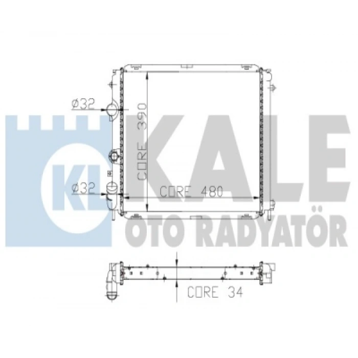 SU RADYATÖRÜ 1 SIRA ALB SI KANGO/CLIO 1,6-1,9 98-