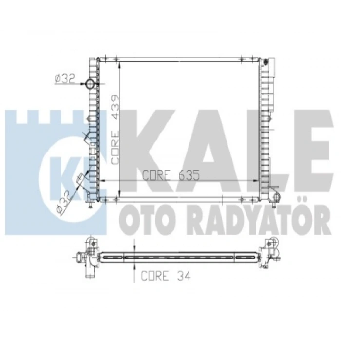 SU RADYATÖRÜ 1 SIRA ALB SI LAGUNA 1.8/2.0 RN/RT/RXE 96-