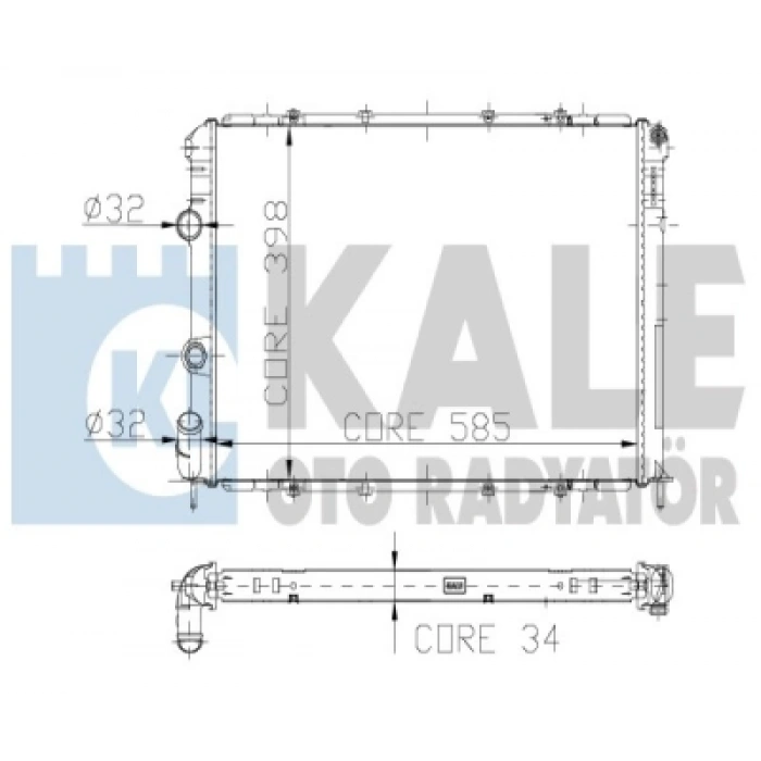 SU RADYATÖRÜ 1 SIRA ALB SI MEGAN 1.9 D.TD.TDI. 96-