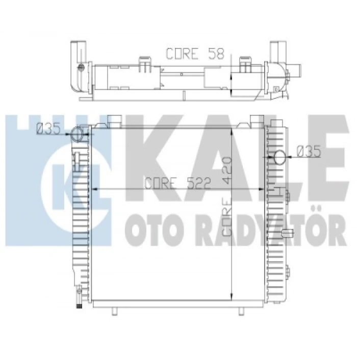 SU RADYATÖRÜ 202-208 111 1997-2002