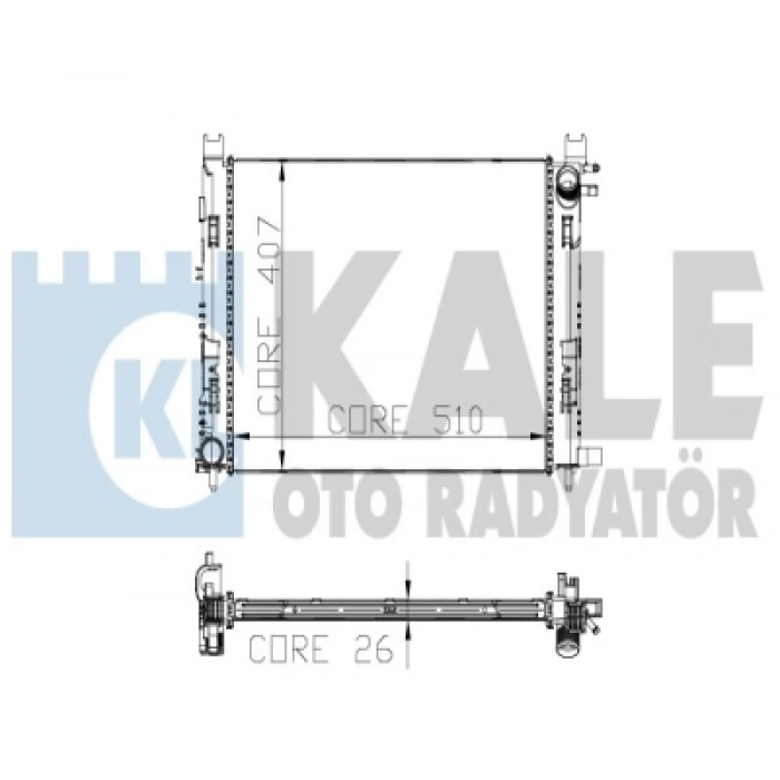 SU RADYATÖRÜ 26 mm CLIO IV/DACIA DOKKER/LOGAN II/LODGY 0.9-1.2-1.5-1.6 12-