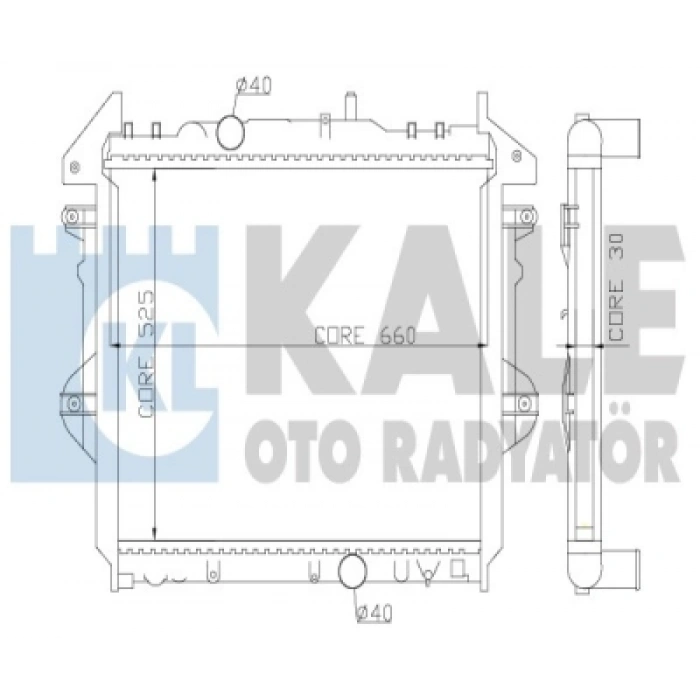 SU RADYATÖRÜ 26 MM HILUX (KUN15, KUN25, KUN35) 2.5 D4D 06-15