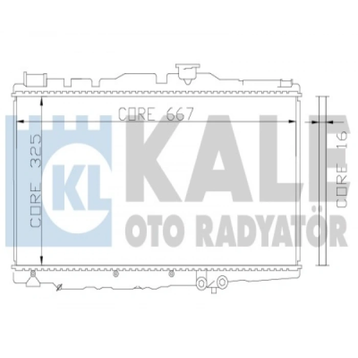 SU RADYATÖRÜ 328X668X16 COROLLA (E9) 1.3:1.6 88-92