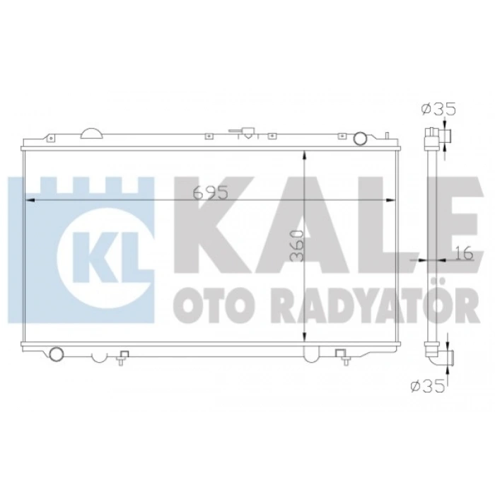 SU RADYATÖRÜ 360X698X16 PRIMERA (P11) 1.6:2.0 96-01