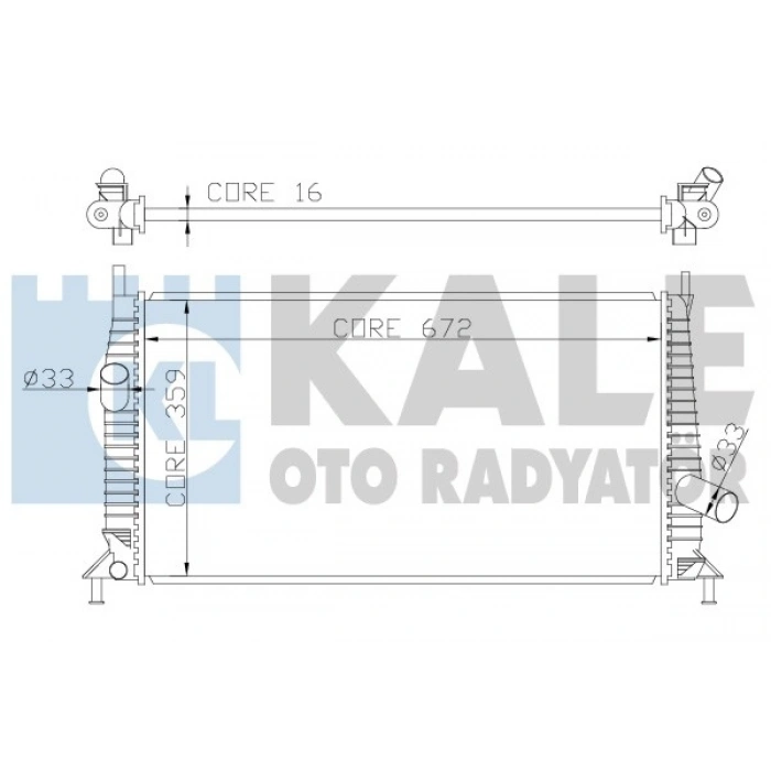 SU RADYATÖRÜ 3M5H 8005 RK/8603244 FOCUS/C-MAX/MAZDA 3 (BK) 03-08/S40/V50 BM 03-11