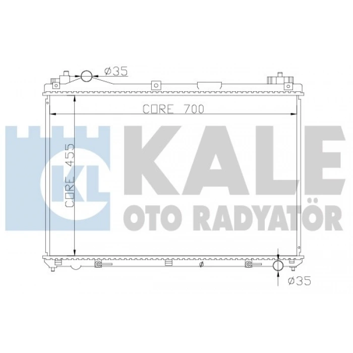 SU RADYATÖRÜ 450X698X16 GRAND VITARA (TD) 2.7 V6 06-08
