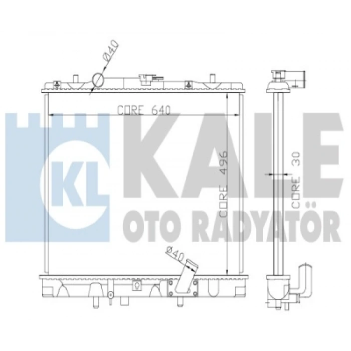 SU RADYATÖRÜ 500X638X32 L200 (K64) 2.5 TD 01-05