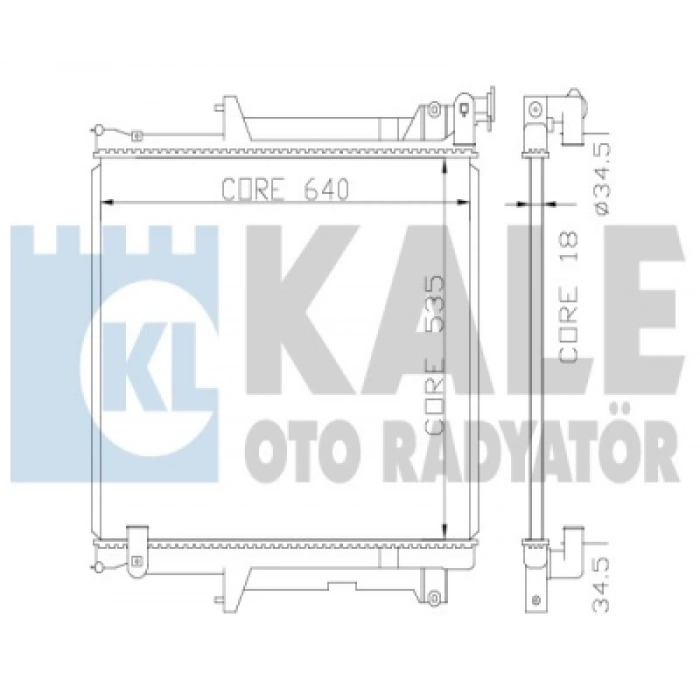 SU RADYATÖRÜ 525X638X16 L200 (KA, KB) 2.5 DI-D 06-13