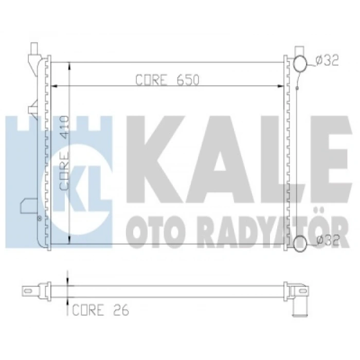 SU RADYATÖRÜ 8MK 376 700-491 (640x415 mm) GOLF5-GOLF6-JETTA-PASSAT-A3 BGU-BSE-BLF-BLP 1,6-1,6 FSI 04-