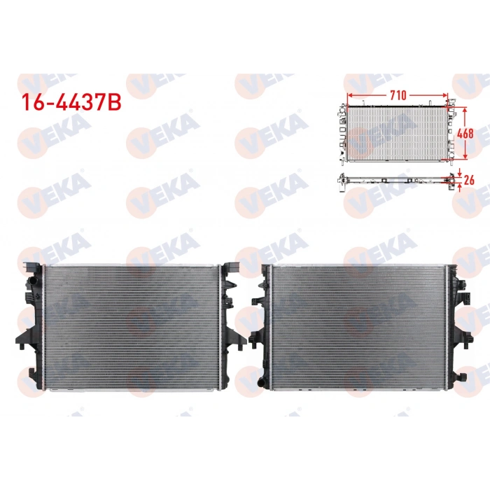 SU RADYATÖRÜ 8MK376787751 (710X502X28 MM) T5,5-T6 CAAA-CAAB-CAAC-CCHA-CFCA-CXHA 2,0 TDI 10-