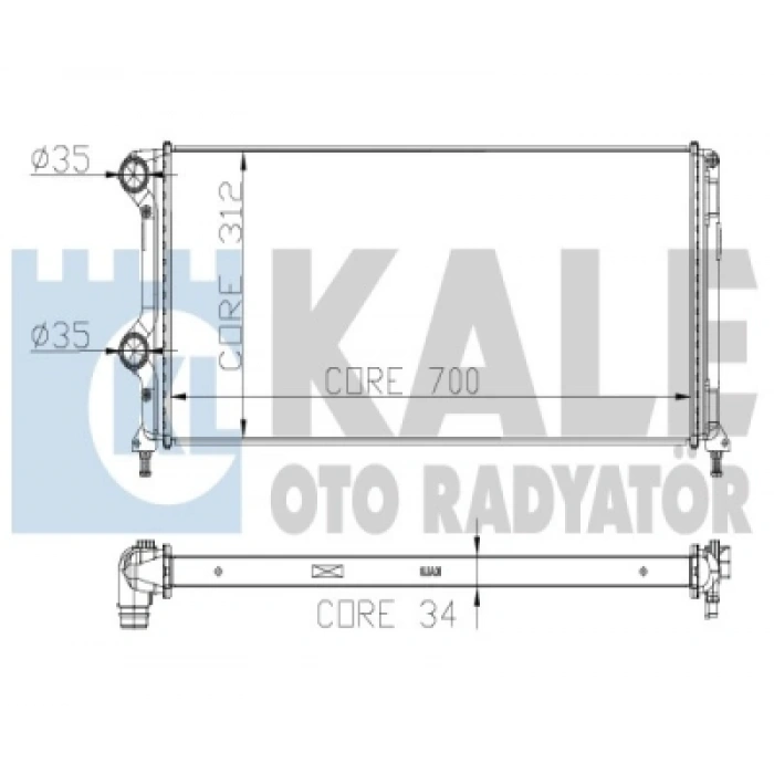 SU RADYATÖRÜ AL/PL/BRZ DOBLO 1,3-1,9 02-